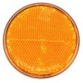 Reflector rond 70 mm. oranje plak